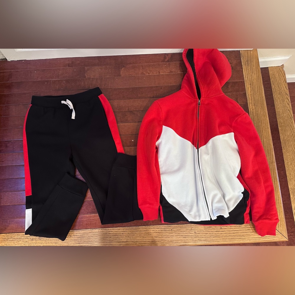 Place Black and Red Kids Joggers
